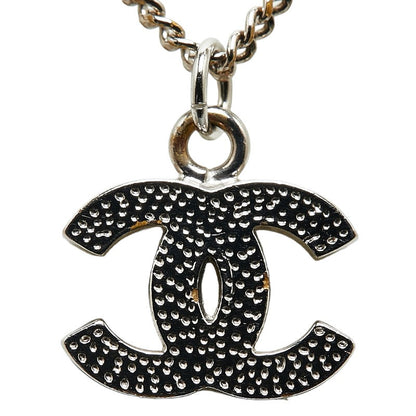 Top Quality Chanel Coco Mark Rhinestone Metal Necklace