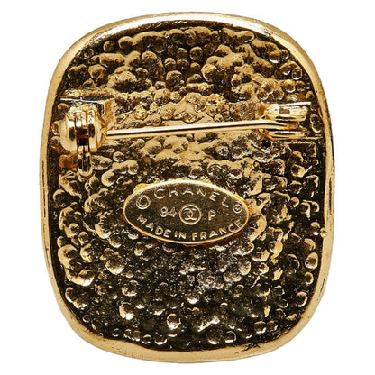 Top Quality Chanel Vintage Coco Mark Brooch Gold Plated