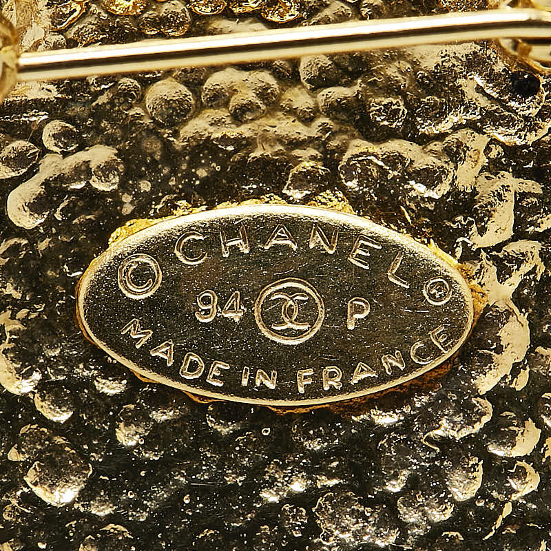 Top Quality Chanel Vintage Coco Mark Brooch Gold Plated