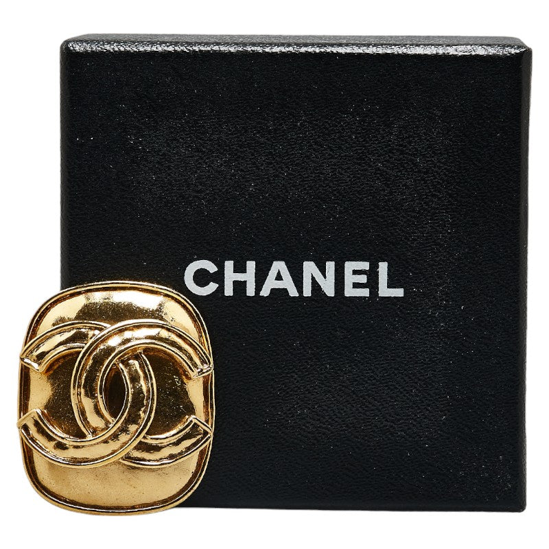 Top Quality Chanel Vintage Coco Mark Brooch Gold Plated