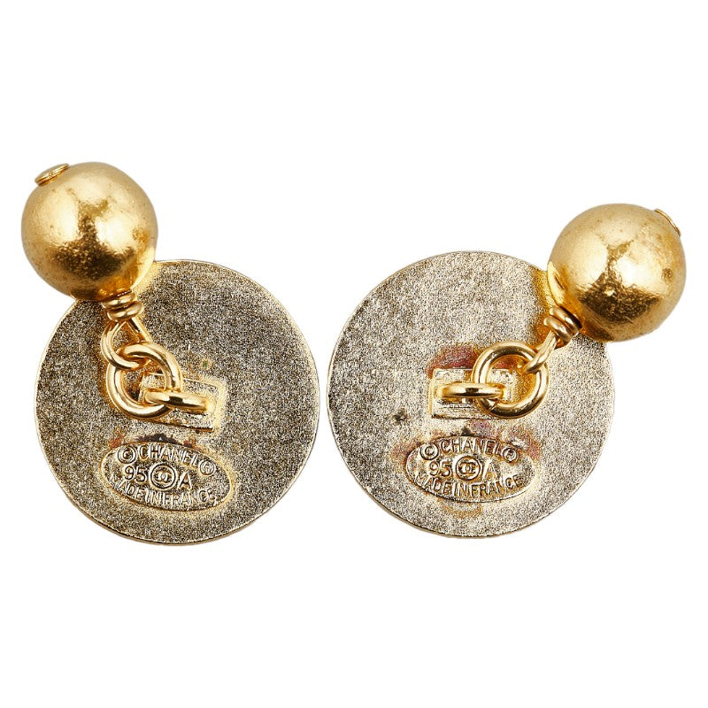 Top Quality Chanel Vintage Coco Mark Gold Plated Cuffs