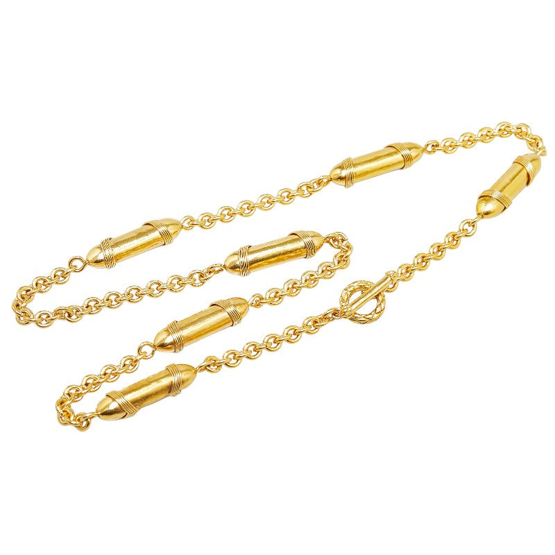 Top Quality Chanel Logo Chain Necklace Gold Plated