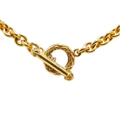 Top Quality Chanel Logo Chain Necklace Gold Plated