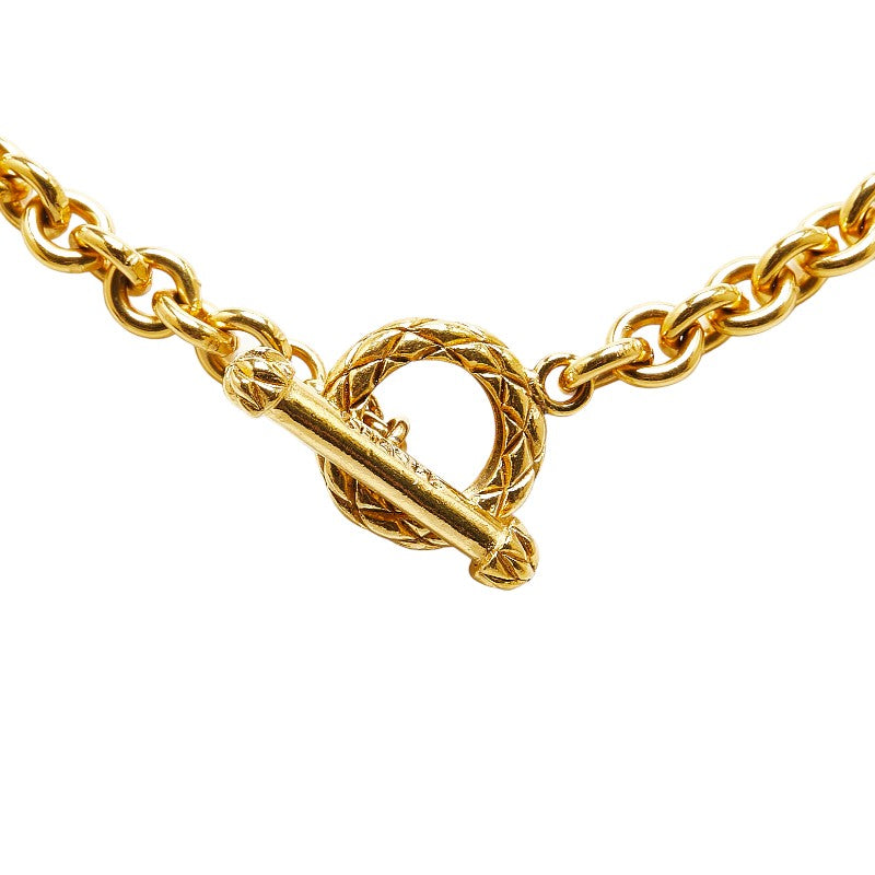 Top Quality Chanel Logo Chain Necklace Gold Plated