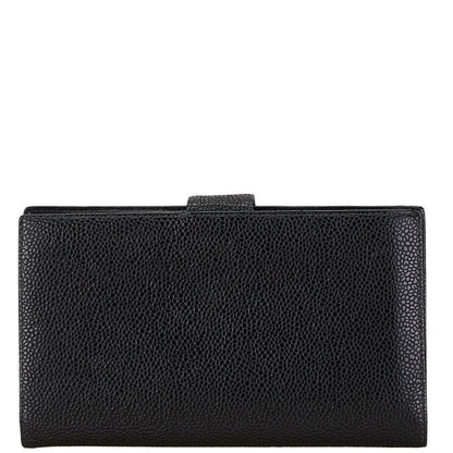 Top Quality Chanel Caviar Skin Coco Mark Long Wallet