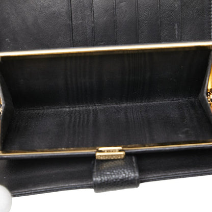 Top Quality Chanel Caviar Skin Coco Mark Long Wallet