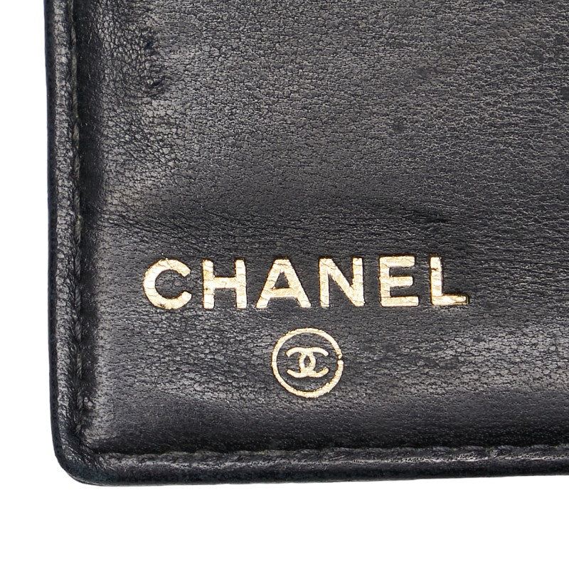 Top Quality Chanel Caviar Skin Coco Mark Long Wallet