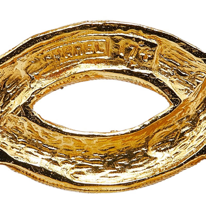 Top Quality Chanel Coco Mark Brooch Gold Plated Rhinestone