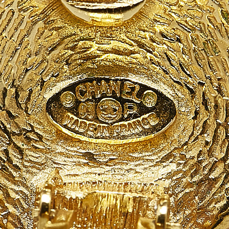 Top Quality Chanel Vintage Coco Mark Earrings Gold Plated