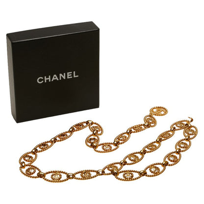 Top Quality Chanel Coco Mark Chain Belt Gold