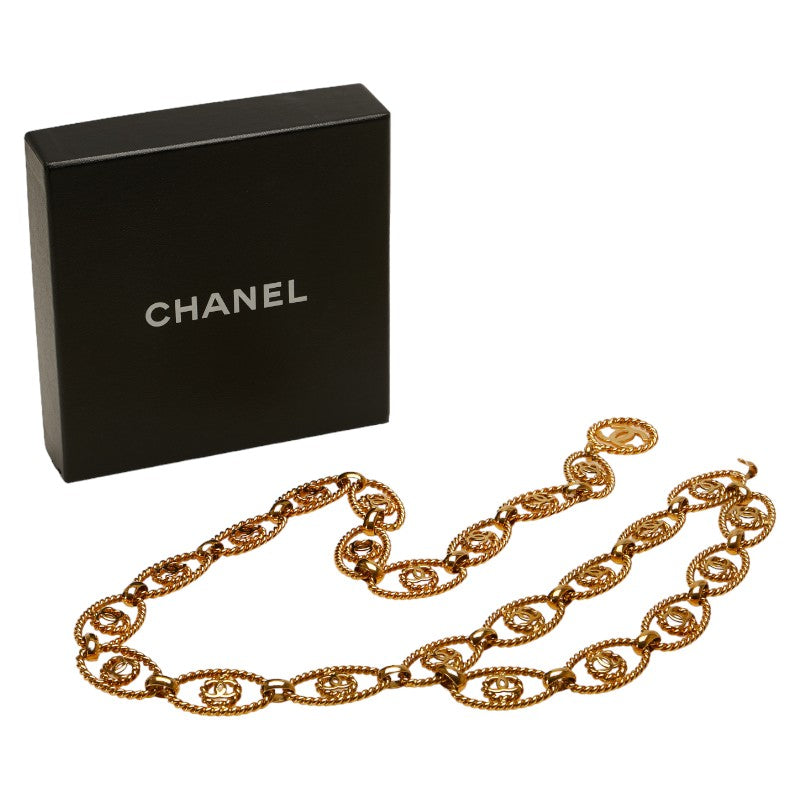 Top Quality Chanel Coco Mark Chain Belt Gold