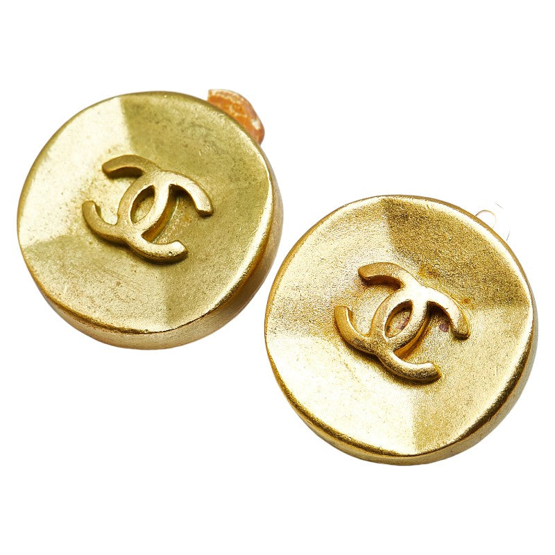 Top Quality Chanel Vintage Coco Mark Earrings Gold