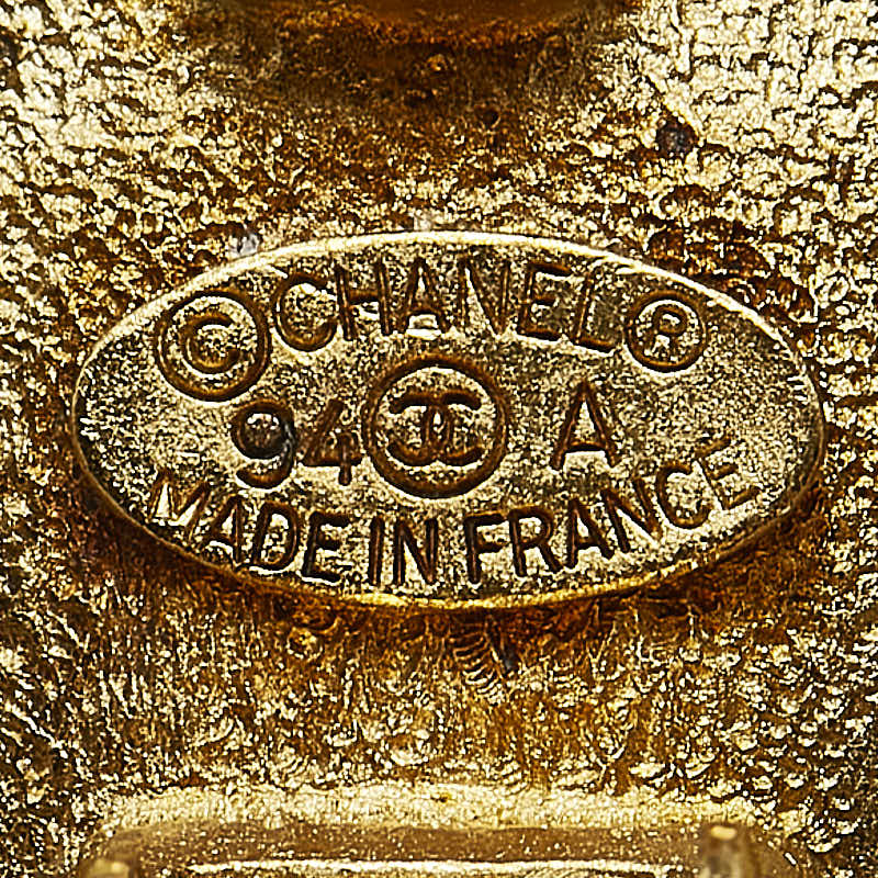 Top Quality Chanel Vintage Coco Mark Earrings Gold