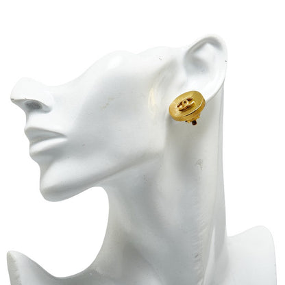 Top Quality Chanel Vintage Coco Mark Earrings Gold