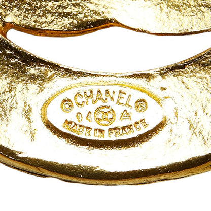 Top Quality Chanel Vintage Coco Mark Round Necklace Gold Plated