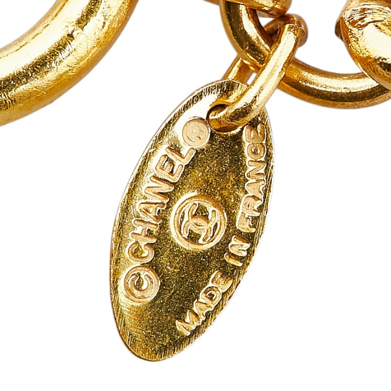 Top Quality Chanel Coco Mark Round Necklace Gold Plated