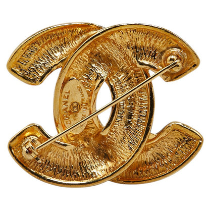Top Quality Chanel Coco Mark Matelasse Brooch Gold Plated