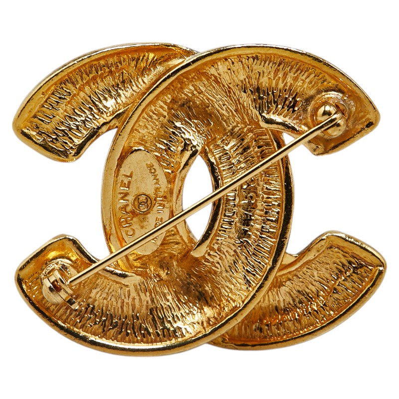 Top Quality Chanel Coco Mark Matelasse Brooch Gold Plated
