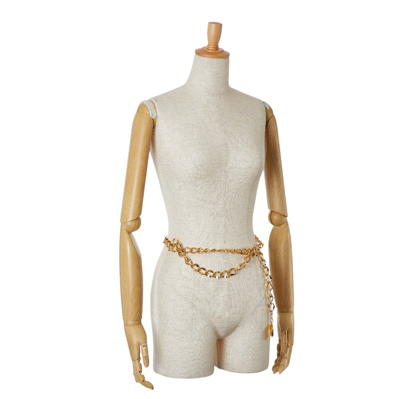 Top Quality Chanel Coco Mark Medallion Chain Belt Gold