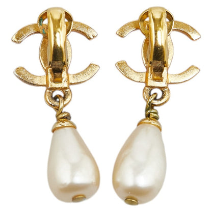 Top Quality Chanel Vintage Teardrop Swing Earrings Gold