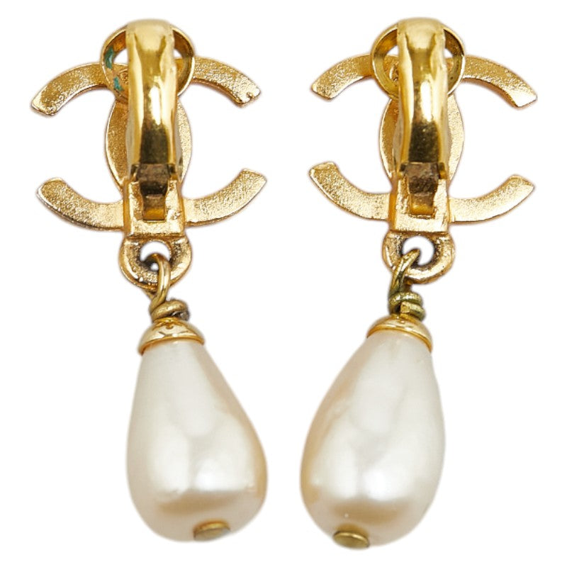 Top Quality Chanel Vintage Teardrop Swing Earrings Gold
