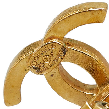 Top Quality Chanel Vintage Teardrop Swing Earrings Gold