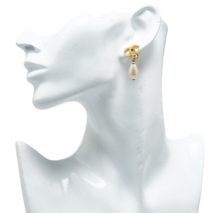 Top Quality Chanel Vintage Teardrop Swing Earrings Gold
