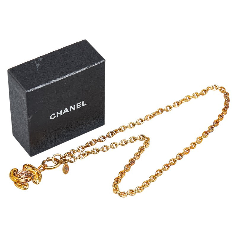 Top Quality Chanel Vintage Matelasse Coco Mark Necklace