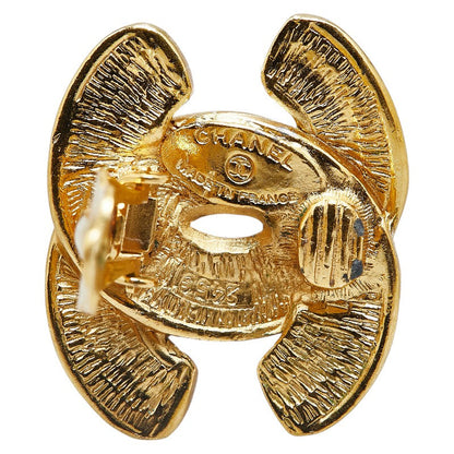 Top Quality Chanel Coco Mark Matelasse Earrings Gold