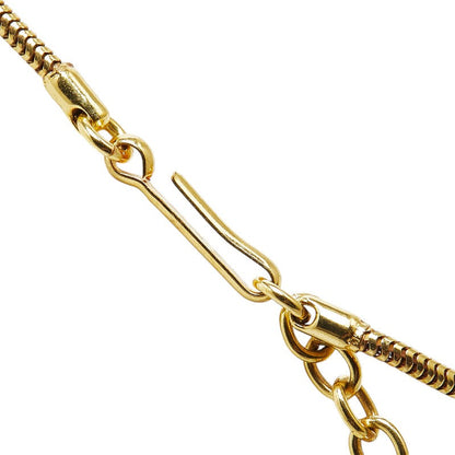 Top Quality Chanel Coco Ball Coco Mark Necklace Gold Plastic