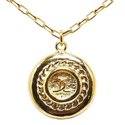 Top Quality Chanel Coco Mark Gold Necklace