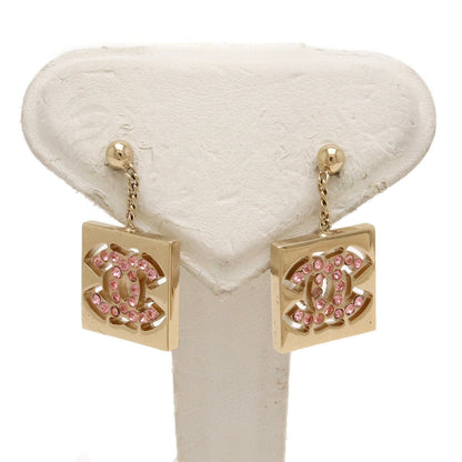 Top Quality Chanel Square Coco Mark Swing Earrings Gold