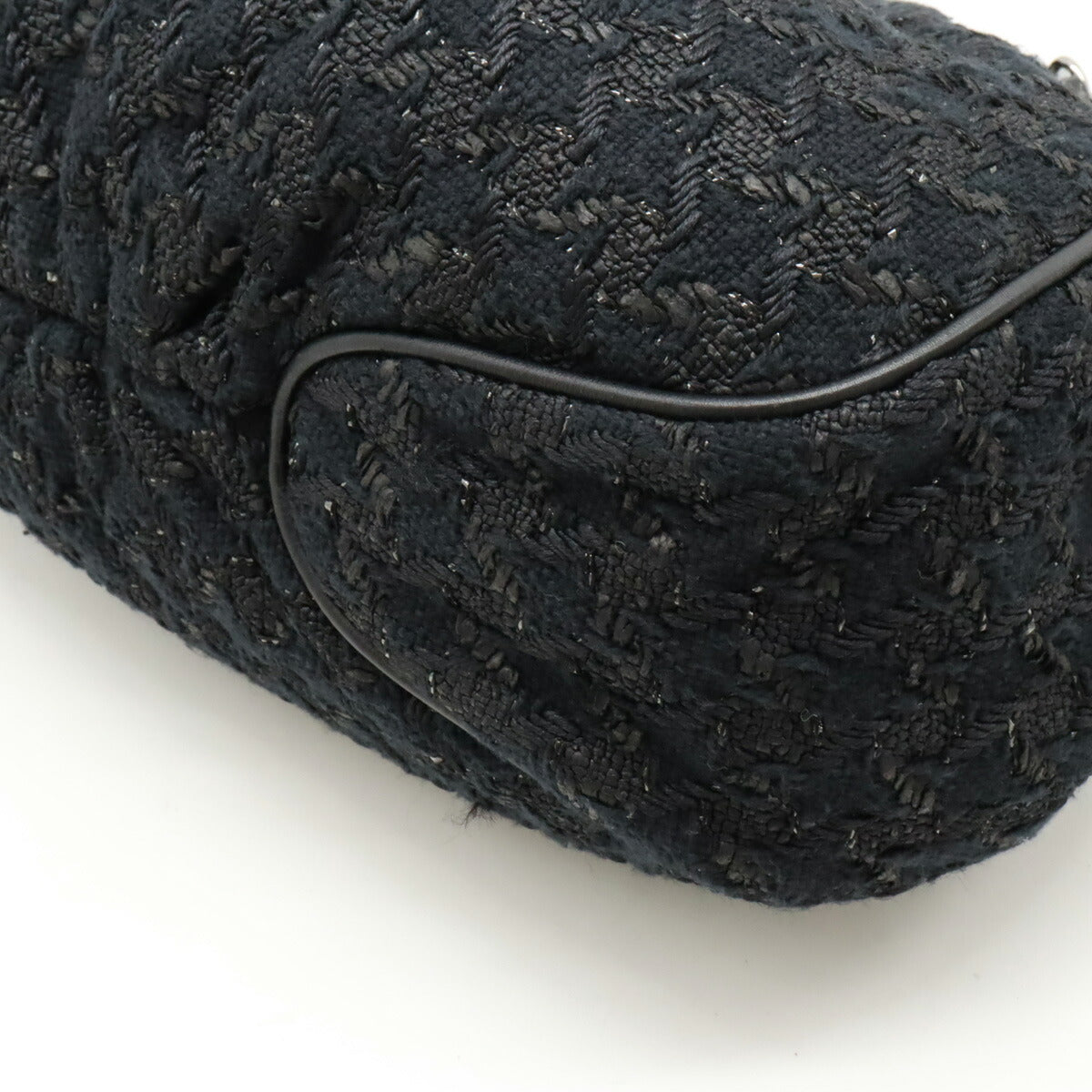 Top Quality Chanel Tweed Coco Charm Metal Handle Handbag