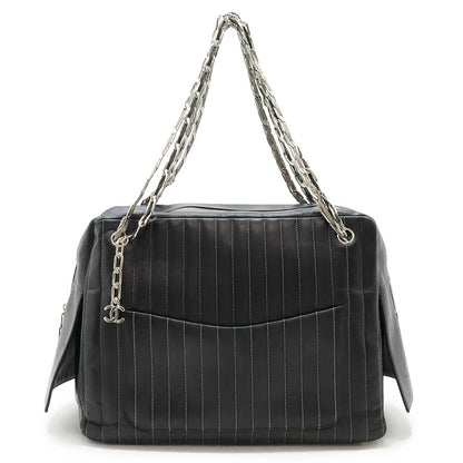 Top Quality Chanel Leather Tote Bag Black
