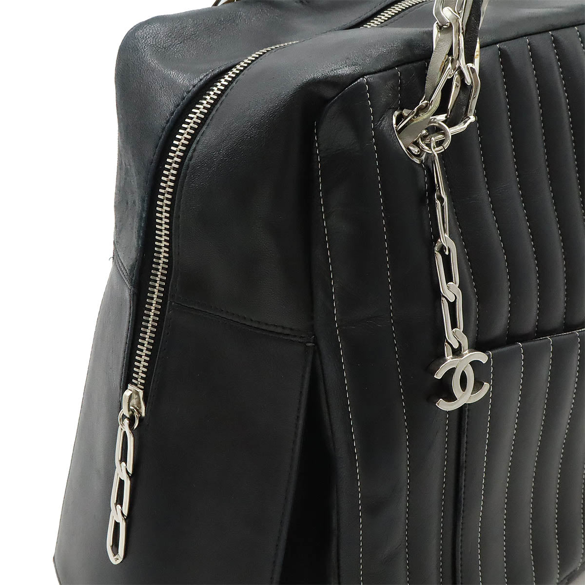 Top Quality Chanel Leather Tote Bag Black