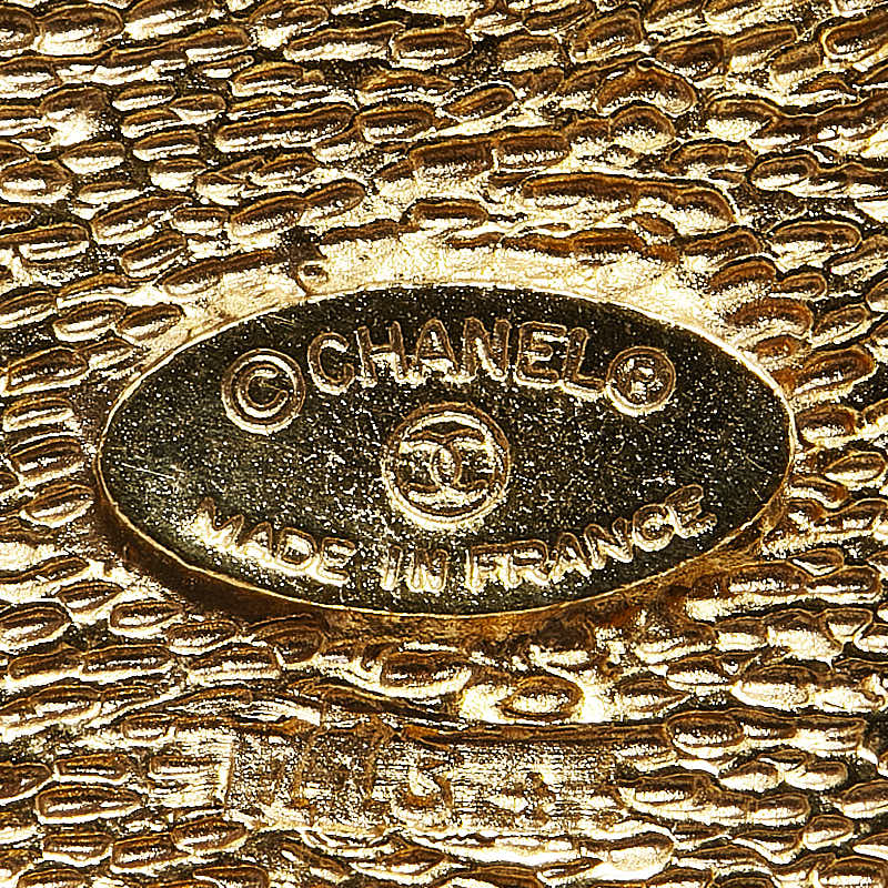 Top Quality Chanel Vintage Coco Mark Rhombus Brooch Gold