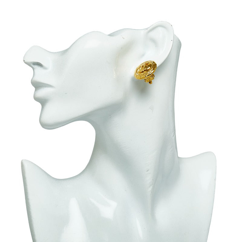 Top Quality Chanel Coco Mark Gold Plated Earrings