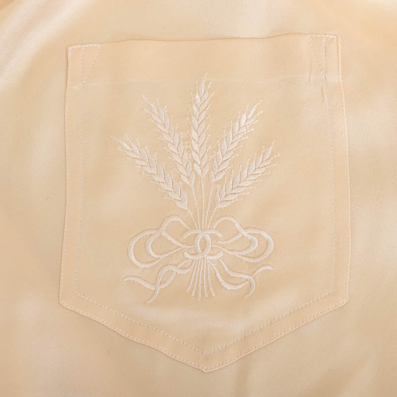 Top Quality Chanel Silk Embroidered Long Sleeve Blouse