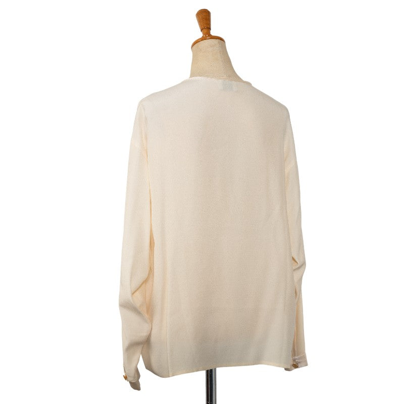 Top Quality Chanel Silk Ribbon Embroidery Long Sleeve Shirt