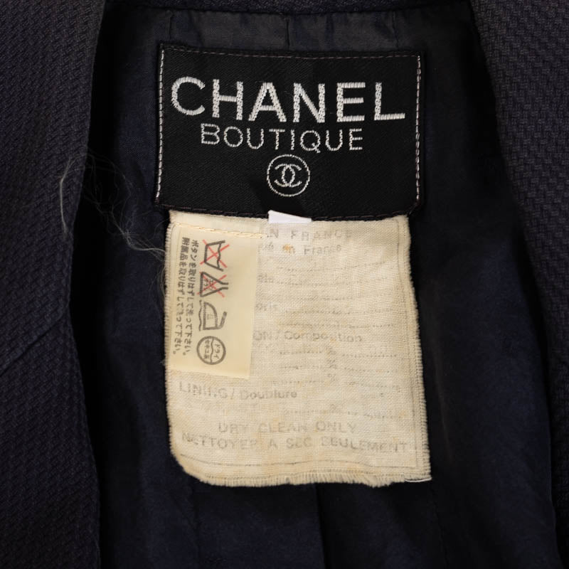 Top Quality Chanel Cotton Double Button Tailored Jacket
