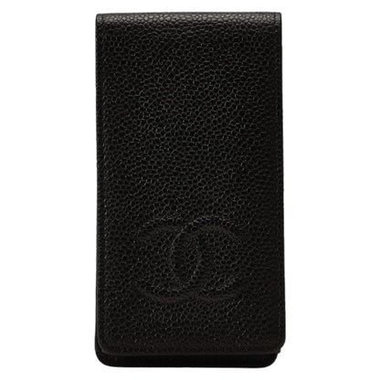 Top Quality Chanel Caviar Skin Coco Mark iPhone 4 Case Black