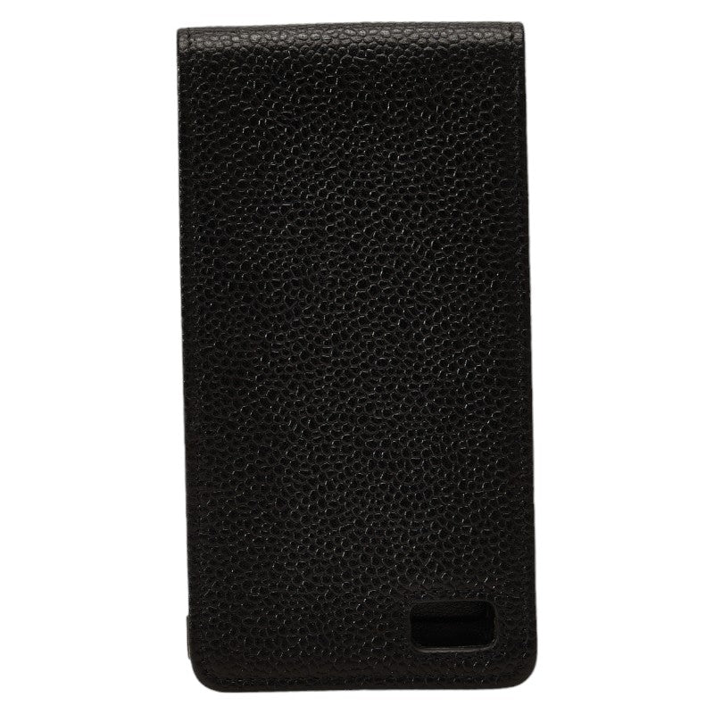 Top Quality Chanel Caviar Skin Coco Mark iPhone 4 Case Black