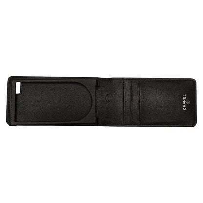 Top Quality Chanel Caviar Skin Coco Mark iPhone 4 Case Black