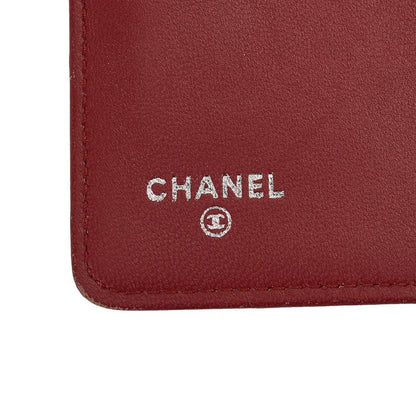 Top Quality Chanel Boy Long Wallet Wine Red Leather