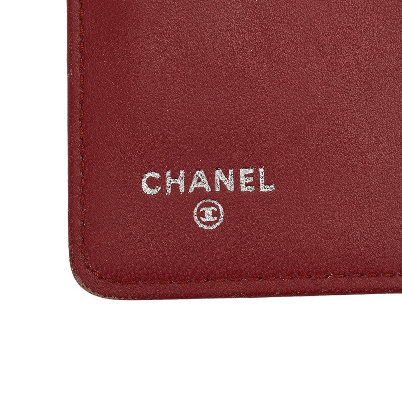 Top Quality Chanel Boy Long Wallet Wine Red Leather