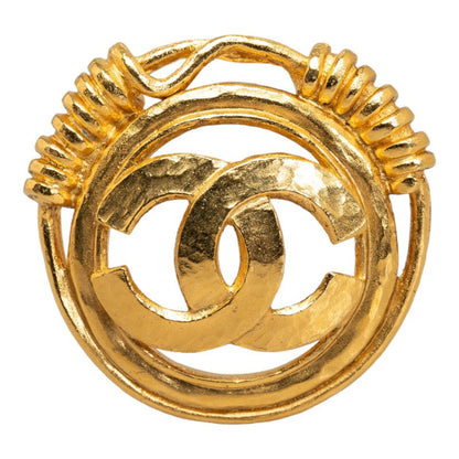 Top Quality Chanel Coco Mark Gold Plated Brooch