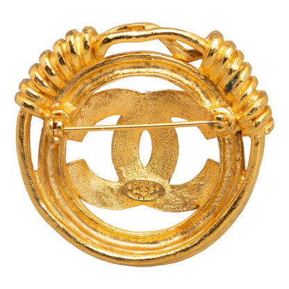 Top Quality Chanel Coco Mark Gold Plated Brooch