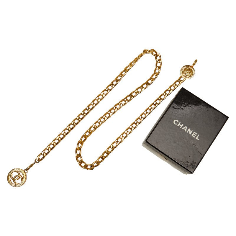 Top Quality Chanel Vintage Coco Mark Chain Belt Gold