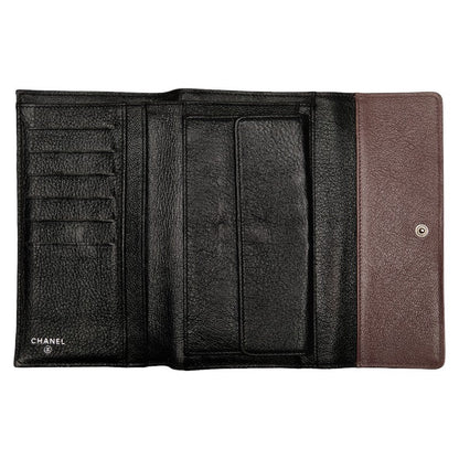 Top Quality Chanel Bicolor Leather Long Wallet