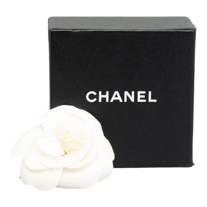 Top Quality Chanel Camellia Corsage Canvas Brooch